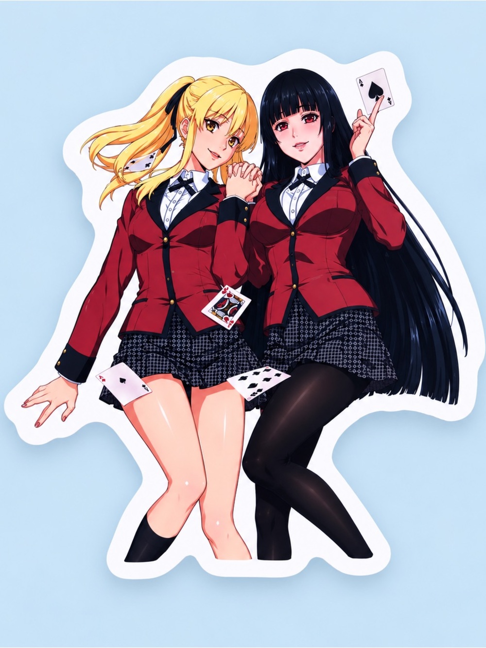 Mary Saotome & Yumeko Jabami | Kakegurui | Anime Vinyl Sticker | 5/$10